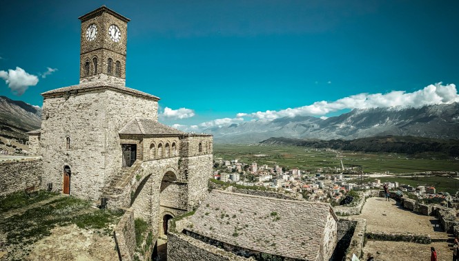 château de Gjirokastër château de Gjirokastër en Albanie