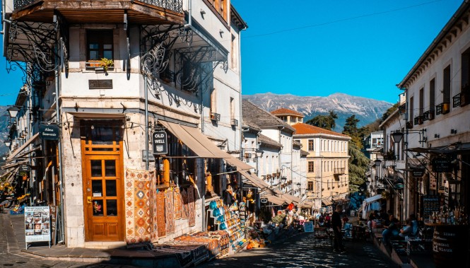 ville de Gjirokastër ville de Gjirokastër en albanie