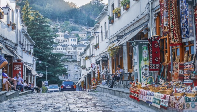 ville de Gjirokastër ville de Gjirokastër en Albanie